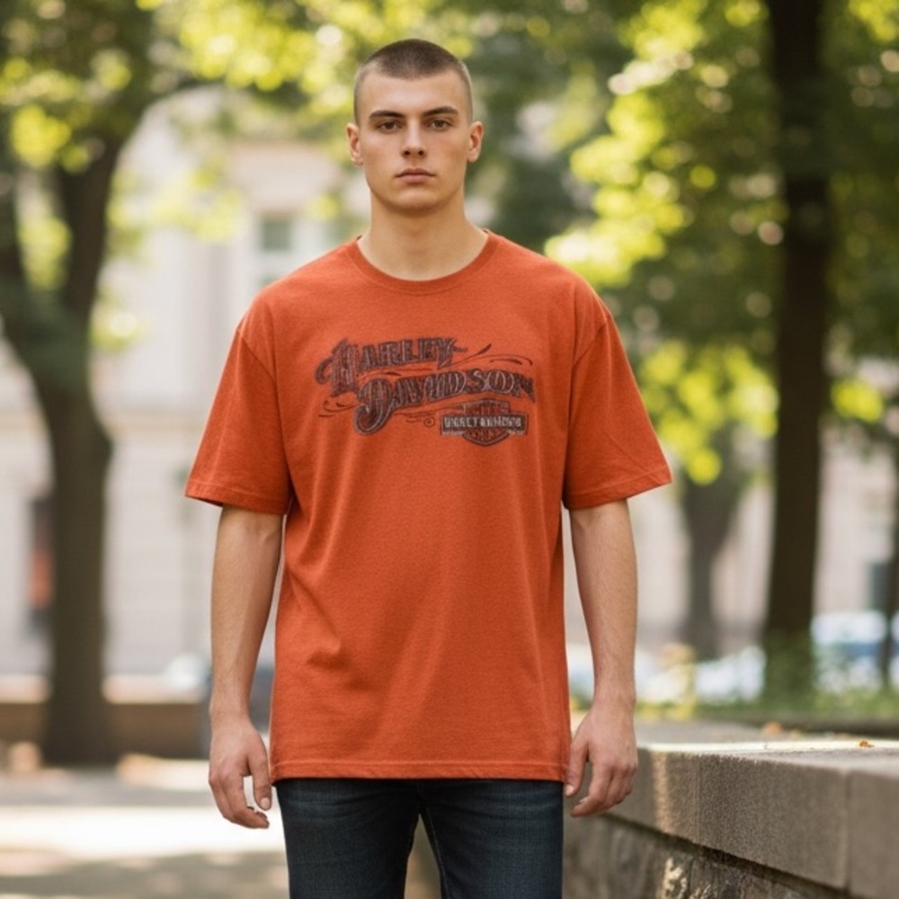 Harley-Davidson Bold Orange Tee vintage